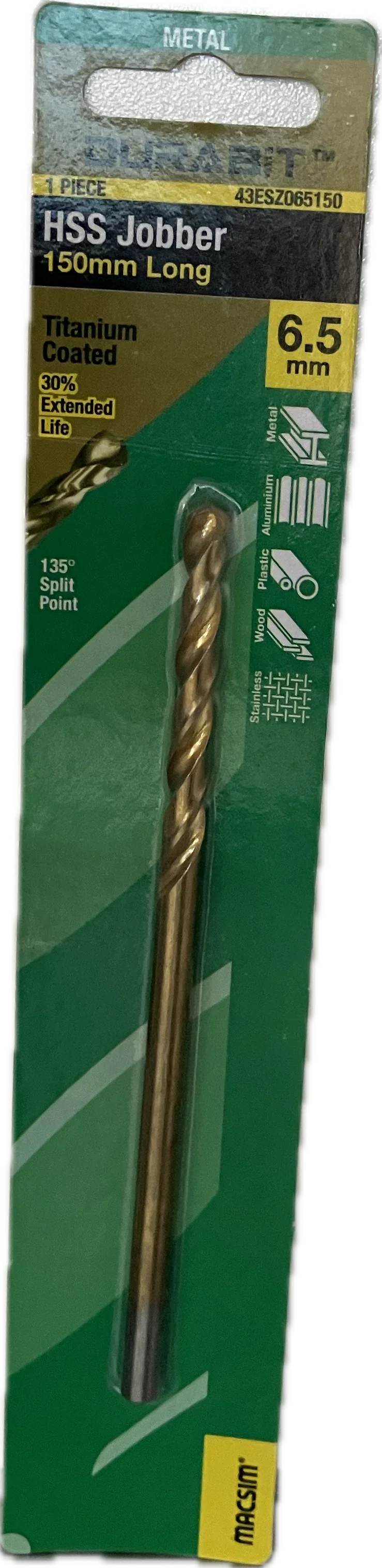 MACSIM DURABIT HSS JOBBER DRILL BIT- 150MM (HANG PACK OF 1) - Image 10